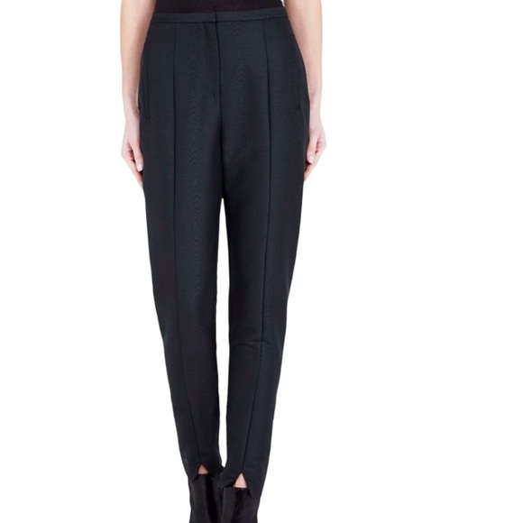 SASS & BIDE The Blackest Black Tailored Fitted Slim Skinny Wool Blend Pants, Blk - Picture 1 of 8